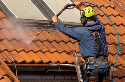Démoussage et hydrofuge de toiture à Amirat